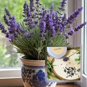 BIJI BENIH BUNGA LAVENDER ISI 100