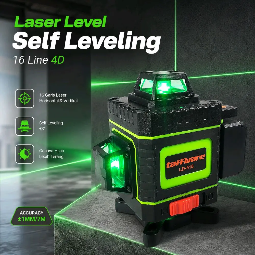 Laser Level Self Leveling 16 Line 4D IP54 with Remote