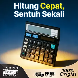 Kalkulator Kantor CT-512 12 Digit ABS Tahan Lama Dual Power Solar & Baterai Cetak Logo Custom Holder HP Motor Spion Stang Dudukan Ponsel Hadiah Bisnis Akuntansi Keuangan kalku