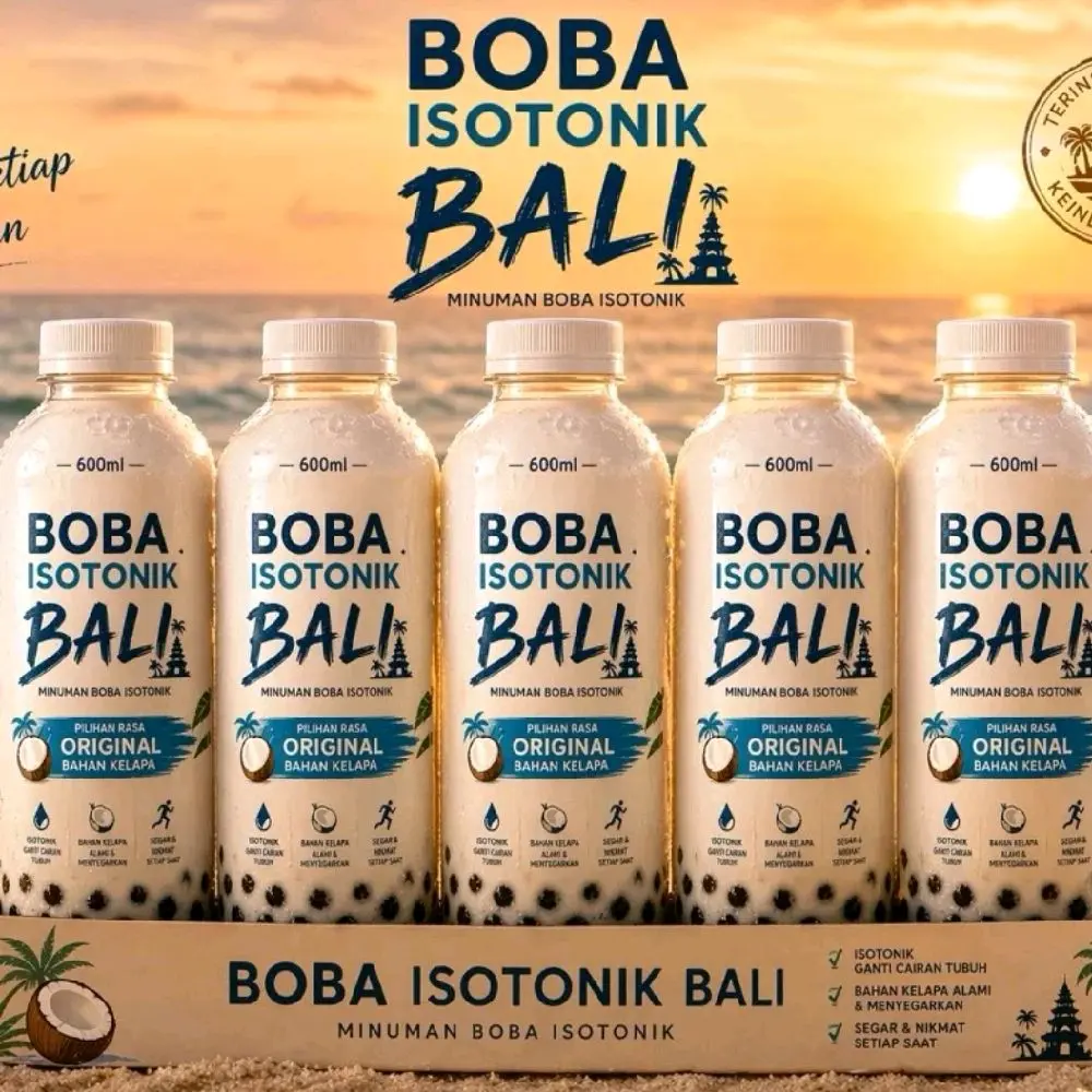 Minuman Boba Isotonik Bali Rasa Kopi 35 Paket 25 Botol - Beverage