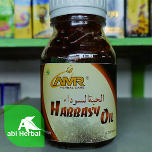 AMR Habbasyi oil besar isi 200 kapsul dan kecil isi 70 kapsul, Habbatussaudah minyak
