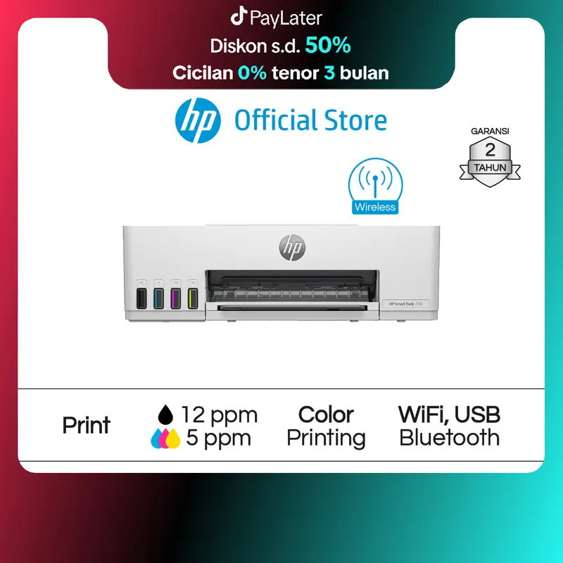 Printer HP Smart Ink Tank Wireless Print Scan Copy 415 585 720 750 210 1