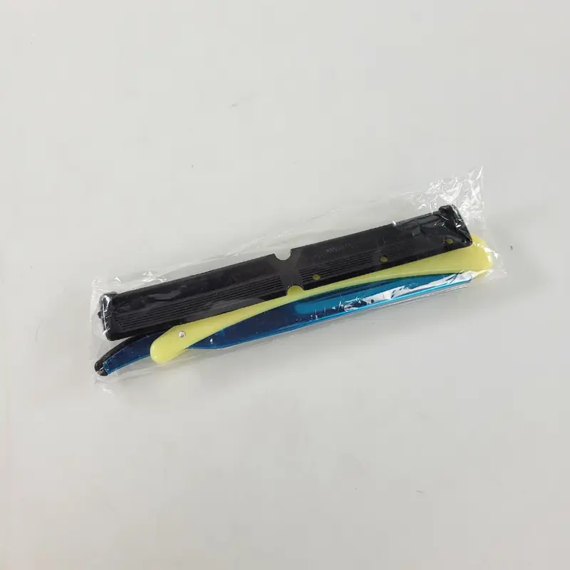 WILKI Gagang Pisau Cukur Lipat Barber Razor Shaving Knife - Y166 - Yellow 4