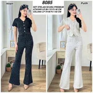 Mv Shop Set 8085 Set Setelan Scuba Premium Jessy Set Korean Style Fashion