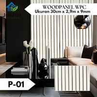 Gambar Joyful Home Interior Wood Panel WPC 30CM x 290CM Tebal 9MM -1 DUS- Motif Urat Kayu Dekorasi Rumah Mewah Anti Air & Tahan Api High Quality - P-01 10 LONJOR dari Joyful Home Interior Sby Kota Surabaya 3 Tokopedia