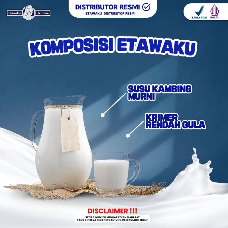 Susu Etawaku Original 2BOX | Minuman susu dengan krim nabati | Distributor resmi Etawaku [Bisa COD] Bubuk Milk Kambing Dairy 1