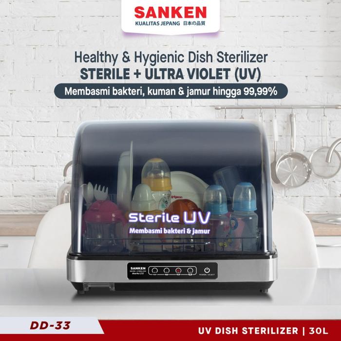 Gambar Sanken DD-33 UV Dish Dryer Steriliser UV Sterilizer Baby Bottle dari BestBro Elektronik Kota Administrasi Jakarta Barat Tokopedia