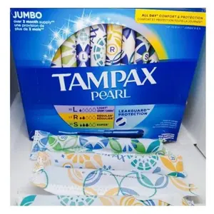 Tampon Tampax Pearl non parfumes PEMBALUT cewek USA