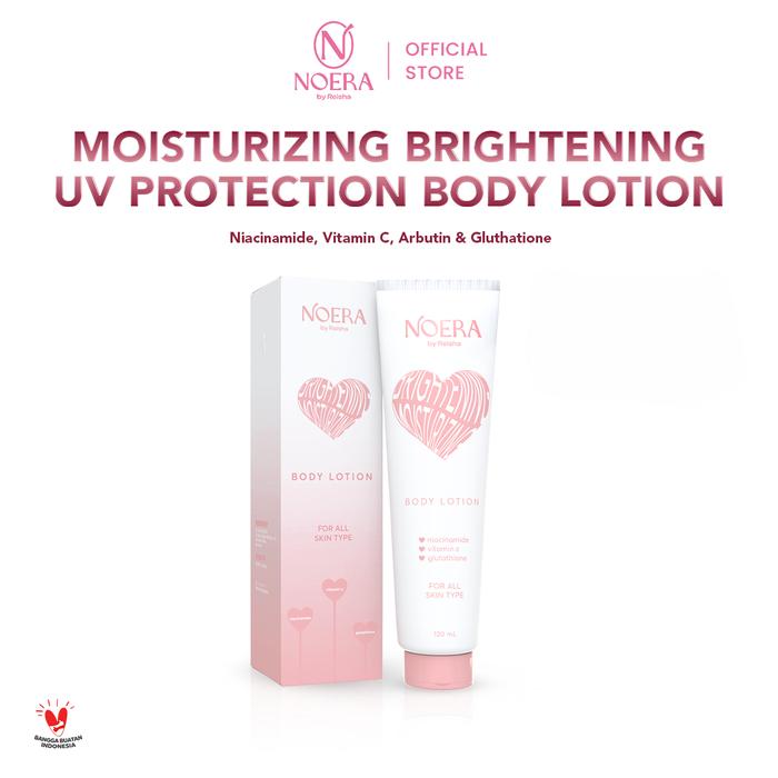 cara pakai l glutathione moist whitening lotion Promo Noera Brightening Moisturizing Body With UV Filter | Lotion Pencerah Kulit Arbutin Niacinamide Mencerahkan - Kab. Bandung - Noera By Reisha acne prone skin