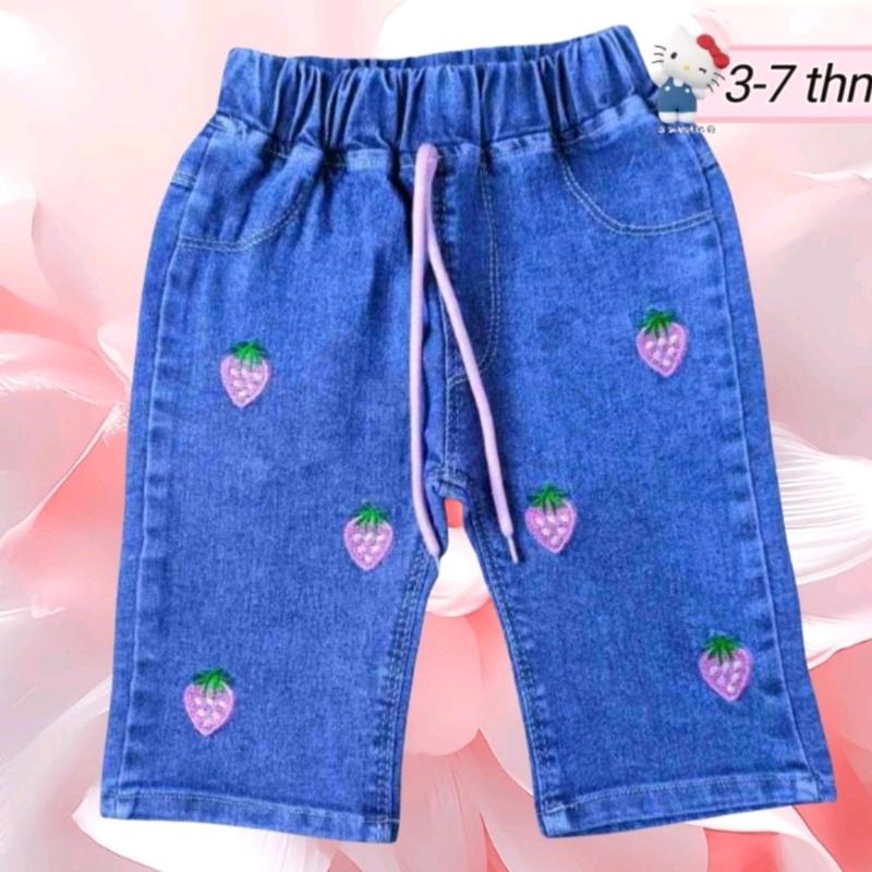 Celana Jeans 3/4 Anak Perempuan Usia 1-5 Tahun 1