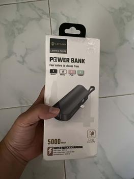 Product Review of LENYES PX023 5000mAh Mini Powerbank 2 Conector Options With Stand Of Power Bank from 𝚢**☾ 0