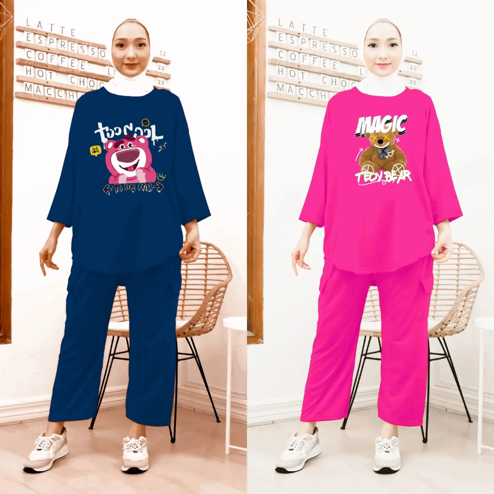 STELAN WANITA CELANA CARGO MAGIC&LOTSO PAKET 2STEL ONESET WANITA TERBARU