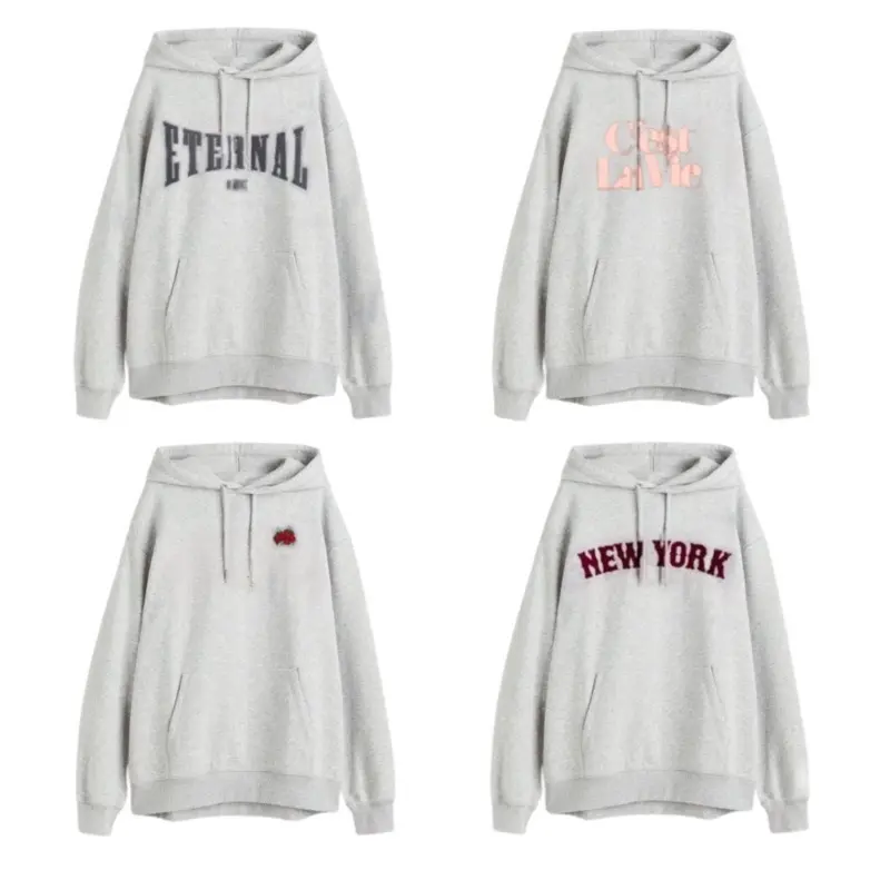 HOODIE HM ETERNAL/CEST/ROSE/NEWYORK GREY