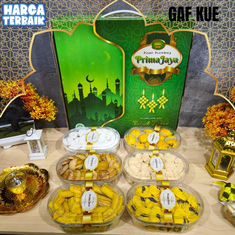 Paket Kue Kering Monasi segi 8 tLebaran Isi 6 Toples Hampers Kue Kering 6