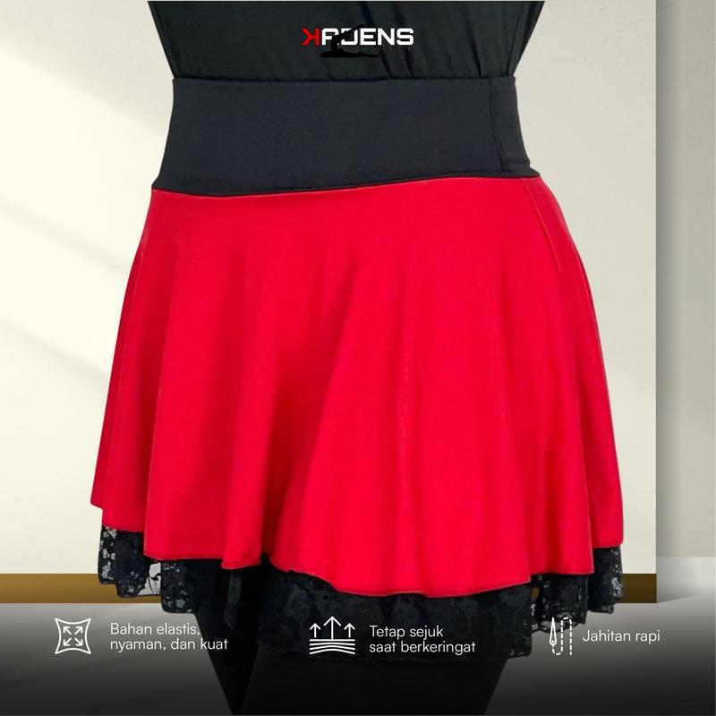 KADENS Outer Rok/Sport Skirt/Rok Mini Olahraga Wanita/Rok Olahraga Wanita/Rok Mini Tenis Gym Senam Yoga Aerobic Zumba/Tennis Mini Skirt 2