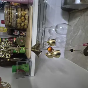 Lonceng Angin/Lonceng Hiasan Pintu/Fungling Wind Chime/Lonceng Gantung Bahan Tembaga Untuk Pintu Hadiah Buah Dinding Ramadan ekstraseru nikel modern dekorasi gantung Mobil