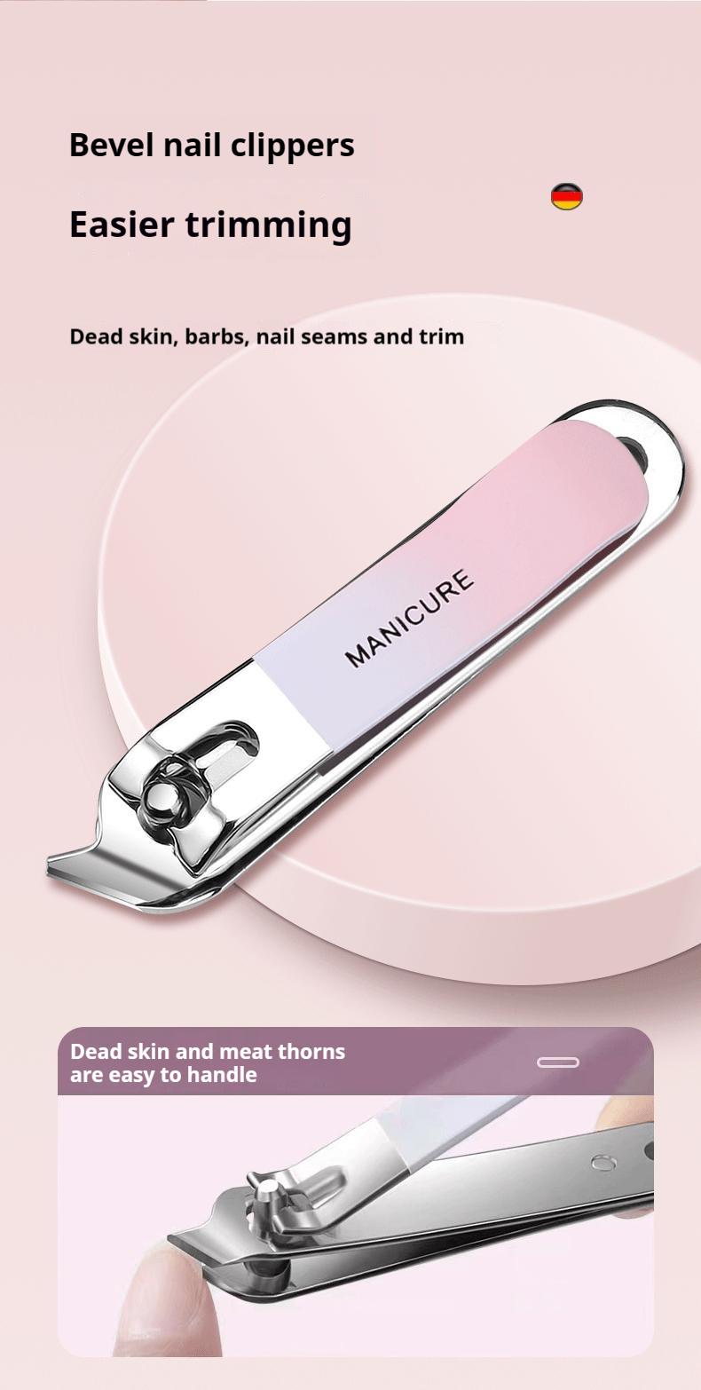 Product Introduction of Portable nail clipper, nail file, nail clipper+ear scoop set, 10 piece set, ear scoop 7