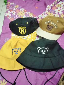 Product Review of TOPI ANAK BAYI 1 SAMPE 3 TAHUN TOPI BUCKET ANAK BERKUALITAS MOTIF BERUANG TERBARU Hitam Denim from Y**e k**p 0
