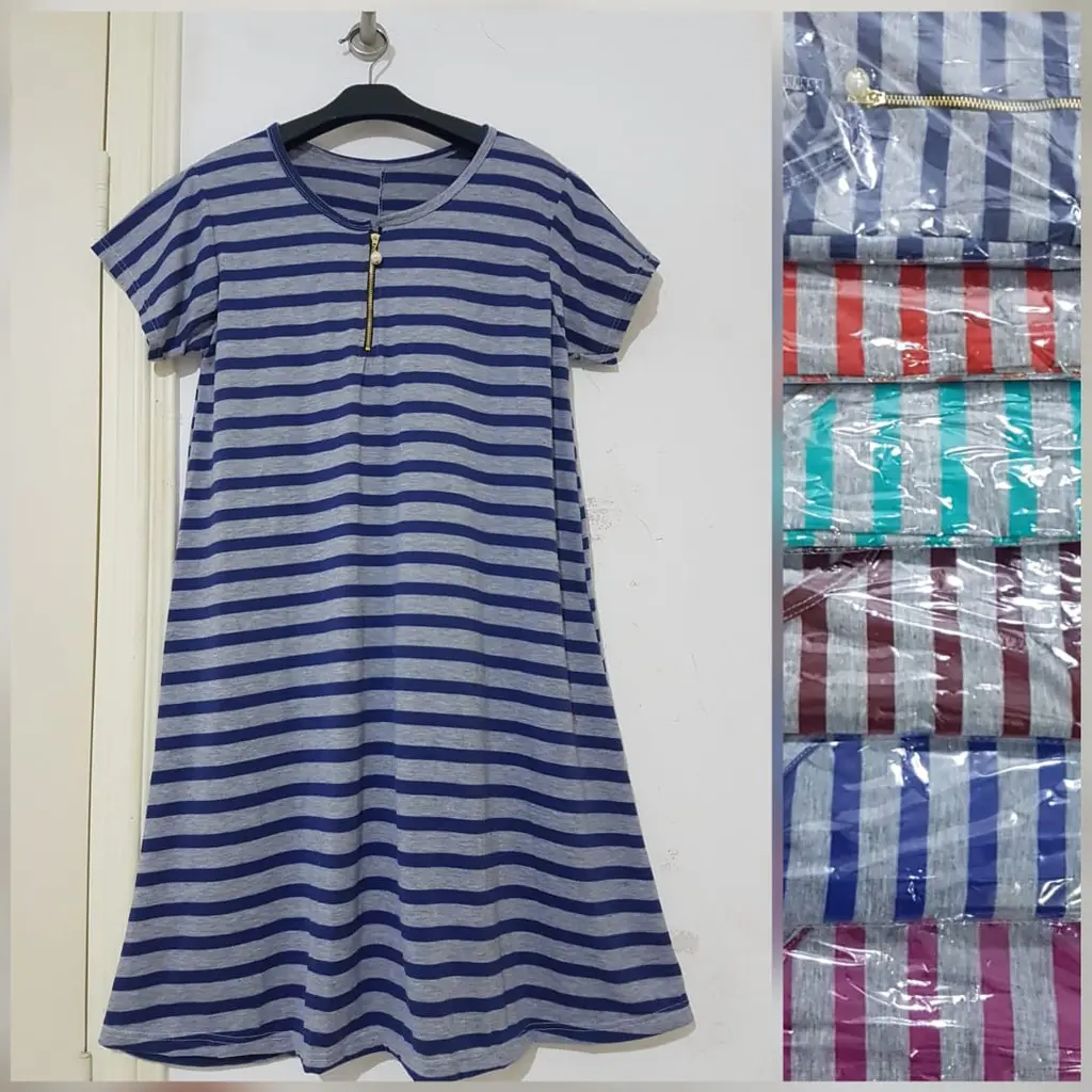 westylis Daster Busui / Daster Casual / Daster Kaos / Daster Salur Fit To Xl Ld 100Cm Wanita Dress Bumil Pendek Dewasa