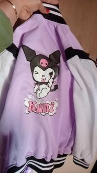 Product Review of Jaket Anak Perempuan KUROMI Varsity Model dengan Kancing Pengencang, Cocok untuk Musim Semua - 2-12 Tahun - Fashion, Pakaian from O**🧚 0