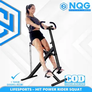 NQG - New Alat Olahraga Lifesports Sport Hit Power Squat Alat Olahraga Gym Fitness Horse Rider