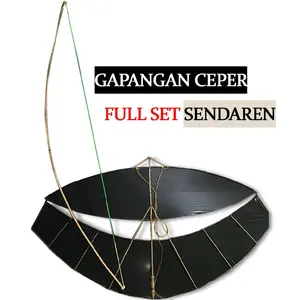 Arku layangan pegon ceper full set UK 100 cm/120 cm belum di rakit