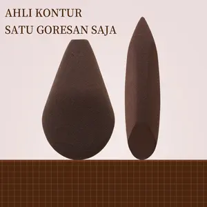 Huatangzhu-Beauty blender mini, tidak menimbulkan lipatan, aplikasi riasan yang presisi, alat rias beauty blender ergonomis, mencerahkan, menyamarkan, dan membentuk kontur, beauty blender yang berorientasi pada detail.