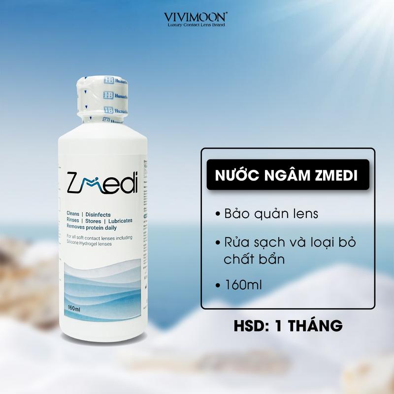 Nước ngâm làm mới lens Zmedi Hàn Quốc 160ml Vivimoon