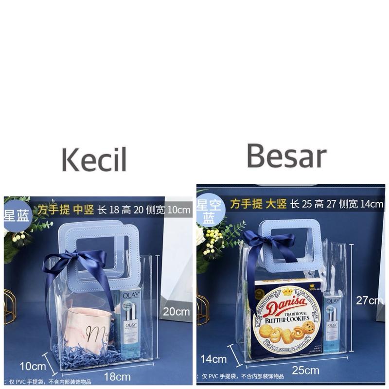 Tas Mika Transparan PVC Kantong Souvenir  Gift Bag Tas Hampers lebaran ulang tahun Foto 4