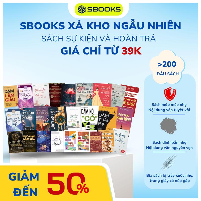 [XẢ KHO NGẪU NHIÊN] SBOOKS XẢ KHO ĐỒNG GIÁ 39K - 69K - 99K