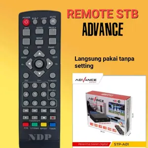 Remot Remote Untuk STB Set Top Box ADVANCE Bisa Langsung Pakai Tanpa Setting Kode