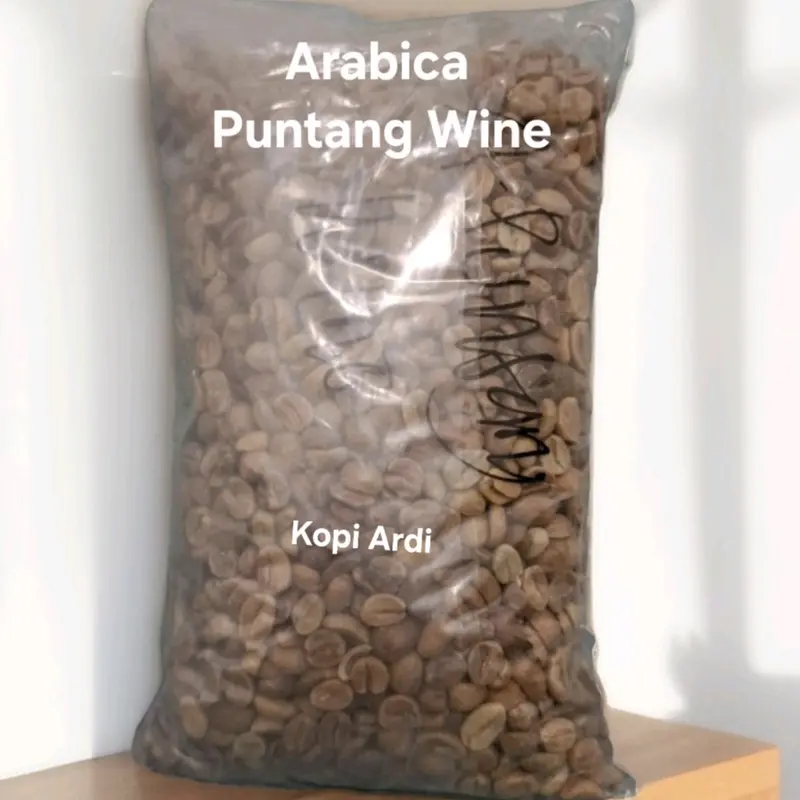Biji Kopi Mentah/Green Bean (GB) Arabica Gunung Puntang Wine 1Kg Coffee Hitam Sweet Manis 4