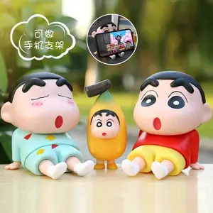 Tatakan Dudukan Hp Tablet Smartphone Model Shinchan Phone Holder Shin Chan Figure Pajangan Boneka ShinChan untuk Dekorasi Meja