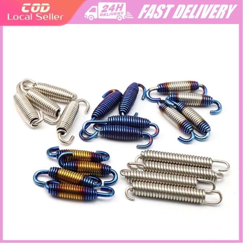1 PCS Motorcycle UNIVERSAL Exhaust Middle Pipes Springs Stainless ...