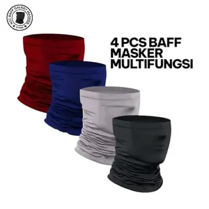4 PCS BAFF BUFF MASKER MOTOR MULTIFUNGSI POLOS
