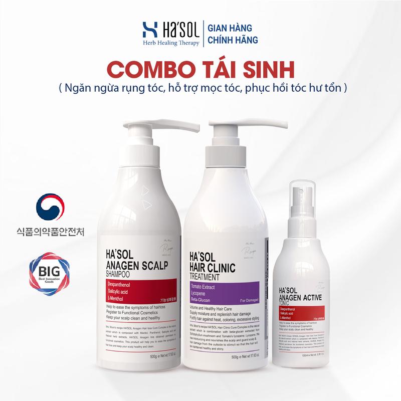  Combo Tái Sinh Ngăn Ngừa Rụng Tóc Phục Hồi Tóc Hư Tổn Hỗ Trợ Mọc Tóc  Dầu Gội Đỏ + Kem Ủ Tóc Tím + Xịt Mọc Tóc  