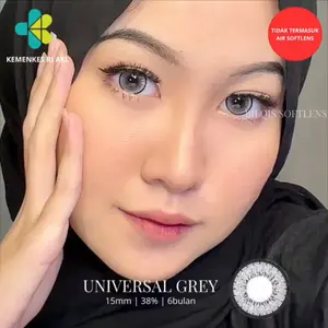 Softlens Universal Softlens Viral TOPGEL UNIV  Diameter 15mm & 14.5mm UNIVERSE by 8EYE UNIVERSAL GREY NORMAL & MINUS [FREE LENSCASE]