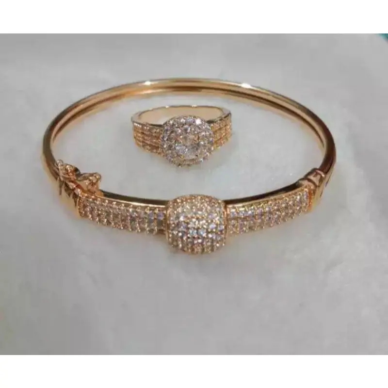 Gelang Emas Tangan Xuping Gold Gratis Cincin Wanita Dewasa All Size Anti Karat Simple Elegan Cantik Fahion Perempuan Aksesoris Cewek Perhiasan Terbaru Populer