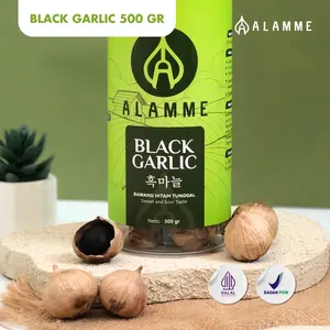 Bawang Hitam Tunggal Black Garlic Alamme 500Gr Bawang Hitam Tunggal Black Garlic Alamme 500Gr
