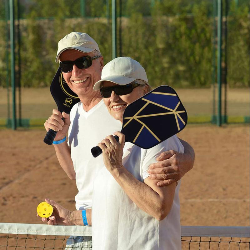 Product Introduction of Vợt Pickleball, Tay Cầm Có Gân Bền, Đơn, Tay Cầm Đệm Công Thái Học, Nhẹ, Thiết Bị Tập Luyện Pickleball, Làm Bằng Gỗ Dẻ Gai, Bao Gồm Vợt 22