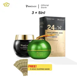 FYC - Yessica's Paket Glowing [3+7IN1] Sleeping Mask + Goat Milk + Crystal Glowing