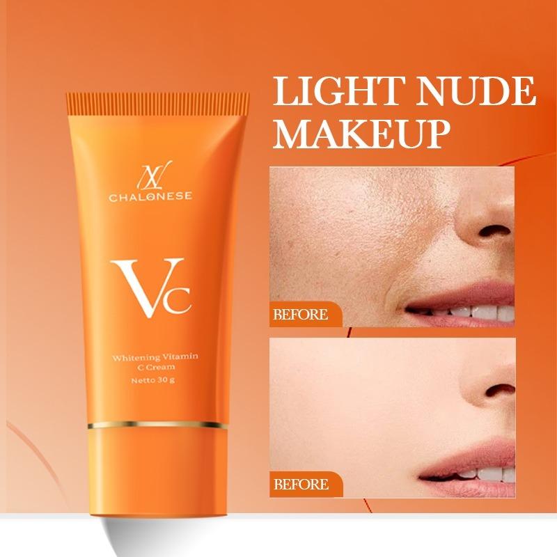 CHALONESE Paket Pemutih Ganda ( Whitening Toner + Whitening VC Cream ) Menutupi Noda Whitening And Moisturizing Niacinamide & Gluta Toner 5x Vitamin C Whitening and Antioxidant Protection