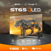 Gambar SPC GOOGLE TV 65 INCH ST65 QLED - 4K UHD – Dolby Audio | Google Assistant | Frameless | Ultra Slim | Digital TV - TV + BUBBLE + PETI KAYU dari SPC Indonesia Kota Administrasi Jakarta Utara 1 Tokopedia