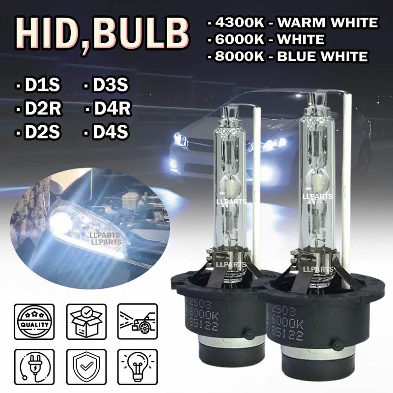 2PCS D-Series Xenon HID Headlight Bulb D1S D2S D2R D3S D4S D4R - TikTok ...