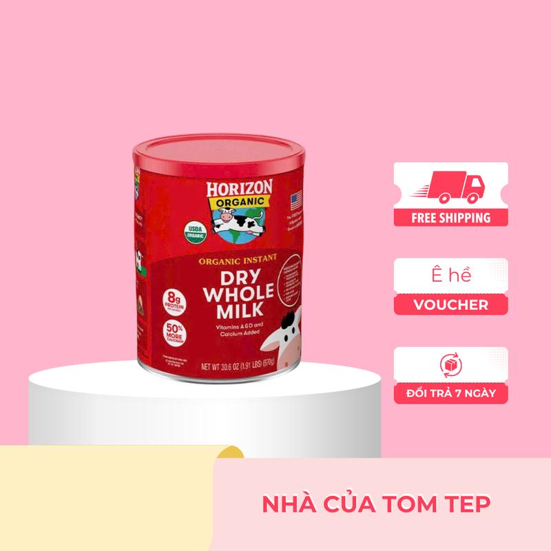 TTH Live Sữa tươi dạng bột Horizon dry whole milk usda organic 870gr dành cho bé và người lớn