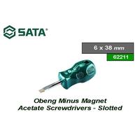 Gambar Obeng Minus Magnet 6 x 38 mm 62211 Slotted Screwdriver Sata Tools dari SATA OS Kota Administrasi Jakarta Utara 1 Tokopedia