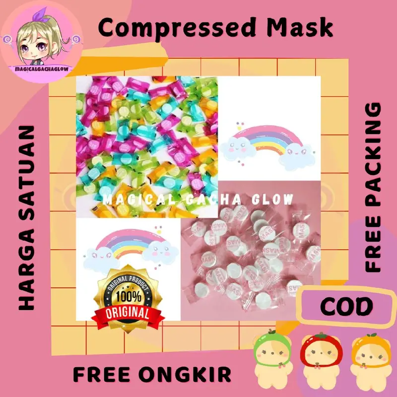 COMPRESSED MASK RAINBOW & TRANSPARAN 3
