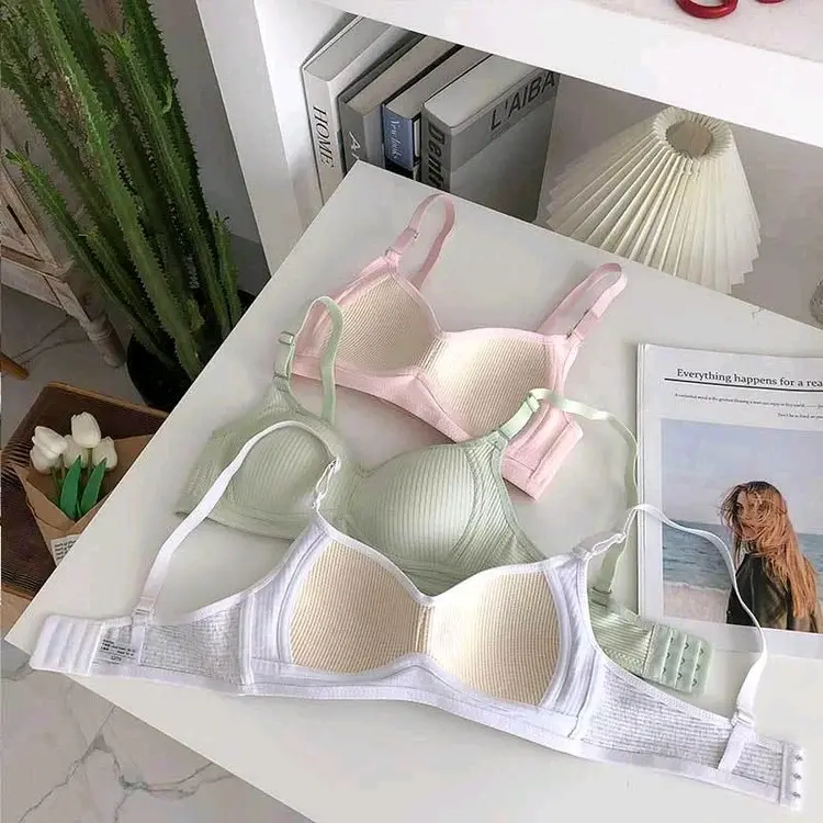 BH BRA Wanita Tanpa Kawat 6 PCS Ukuran 34-42 Terdapat 6 Warna Kait 2 Pakaian Dalam Wanita Nyaman 1