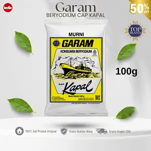 Garam Dapur Halus 100 Gram Cap Kapal Asli Original