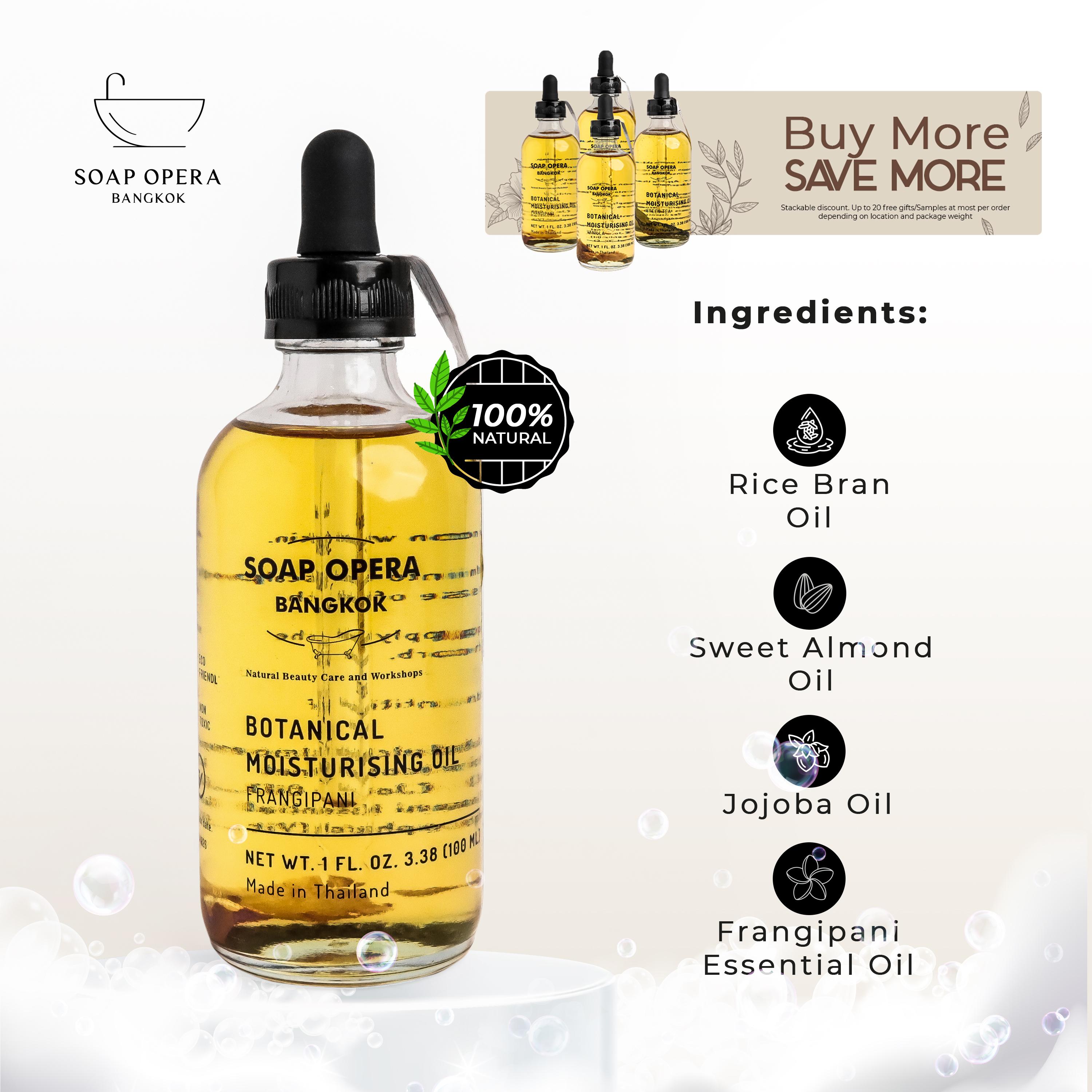 Soap Opera Botanical Moisturizing Body Oil in Frangipani Absolute Scent น้ำมันบำรุงผิวจากพืชกลิ่นลีล